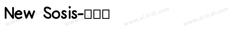 New Sosis字体转换